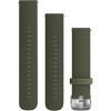 Ремешок Garmin силиконовый 20 мм для vivomove HR (2 шт, зеленый)