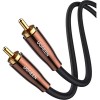 Кабель Ugreen AV155 10190 RCA - RCA (2 м, черный)