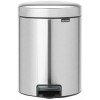 Мусорное ведро Brabantia Pedal Bin NewIcon 5 л (стальной с защитой от отпечатков)