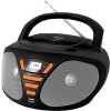Портативная аудиосистема BBK BX180U (черный/оранжевый)