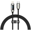 Кабель Baseus CATLSK-01 USB Type-C - Lightning (1 м, черный)