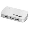 USB-хаб CrownMicro CMH-B 23 Silver