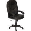Кресло TetChair Комфорт ЛТ, экокожа (черный)