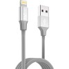 Кабель Dotfes A01F Lightning MFI (серый)