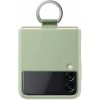Чехол для телефона Samsung Silicone Cover with Ring для Samsung Galaxy Z Flip3 (оливковый)