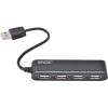 USB-хаб Ginzzu GR-434U (черный)