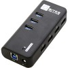 USB-хаб 5bites HB33-304PBK