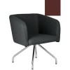 Кресло Nowy Styl Hello 4S Chrome ECO-28 (бордовый)