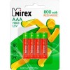 Аккумулятор Mirex AAA 800mAh 4 шт HR03-08-E4