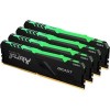 Оперативная память Kingston FURY Beast RGB 4x16GB DDR4 PC4-24000 KF430C15BB1AK4/64