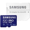 Карта памяти Samsung PRO Plus microSDXC 512GB (с адаптером)