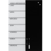 Стеклянная доска Naga Magnetic Glass Weekplanner 40x60 French [12006]
