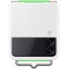 Чехол для телефона Samsung Silicone Cover with Strap для Samsung Galaxy Z Flip3 (белый)
