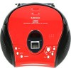 Портативная аудиосистема Lenco SCD-24 (красный/черный)