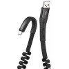 Кабель Hoco U78 Cotton Treasure USB - Type-C (1.2 м, черный)