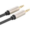 Кабель Ugreen AV125 10602 3.5 мм - 3.5 мм (1 м, черный/серый)