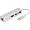USB-хаб USBTOP USB3.1 Type-C - 3xUSB3.0/RJ45