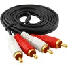 Кабель USBTOP 2 RCA позолоченные разъемы 3 м