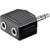 Адаптер USBTOP jack 3.5mm/2xjack 3.5mm