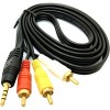 Кабель USBTOP 3 RCA – jack 3.5mm 1.5 м
