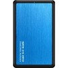 Бокс для накопителей 2.5" USBTOP SATA – USB-C – USB3.0 (алюминий, синий)