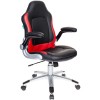 Кресло Бюрократ VIKING-1/BL+RED (черный/красный)
